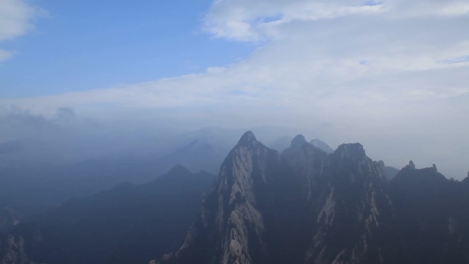 华山风景1080P实拍空镜素材