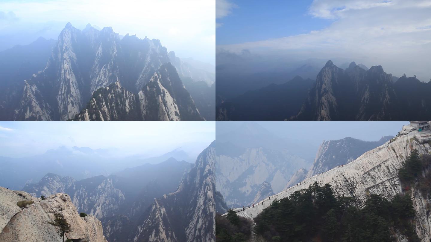 华山风景1080P实拍空镜素材