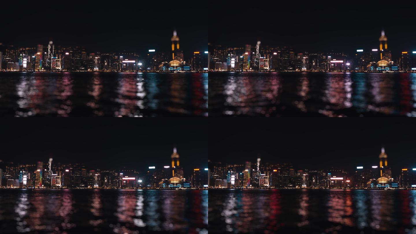 4K夜景灯光城市上海打工人北上广