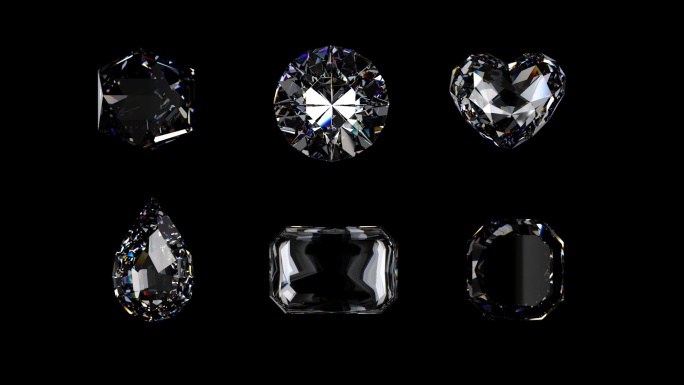 6组钻石模型