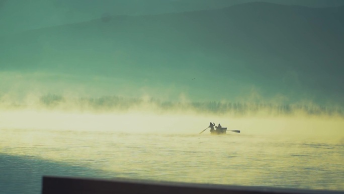泸沽湖|划船|渔舟|湖面|文艺|治愈风景