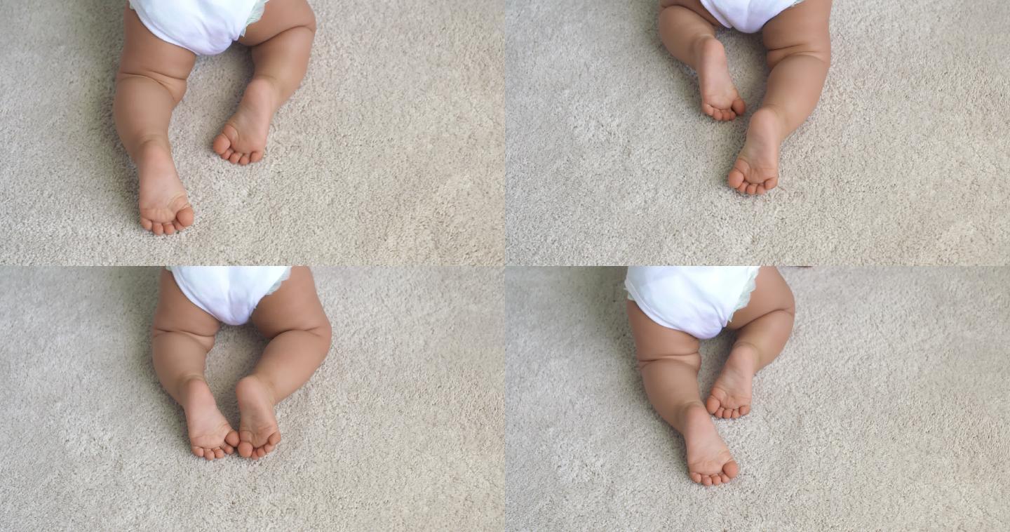 婴儿的腿婴幼儿尿不湿奶粉广告