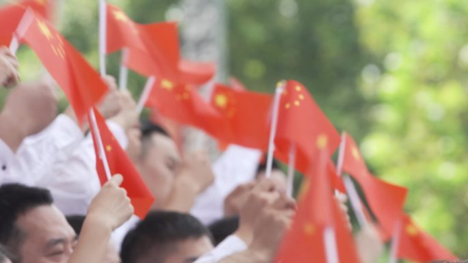 国庆大合唱 红旗 红色主义 爱国主题
