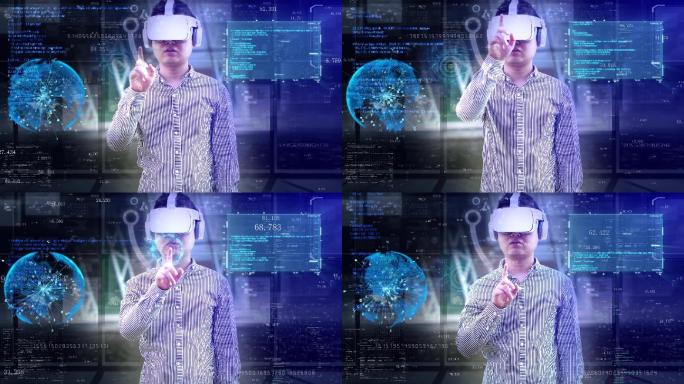 可穿戴vr智能眼镜虚拟现实技术体验未来科