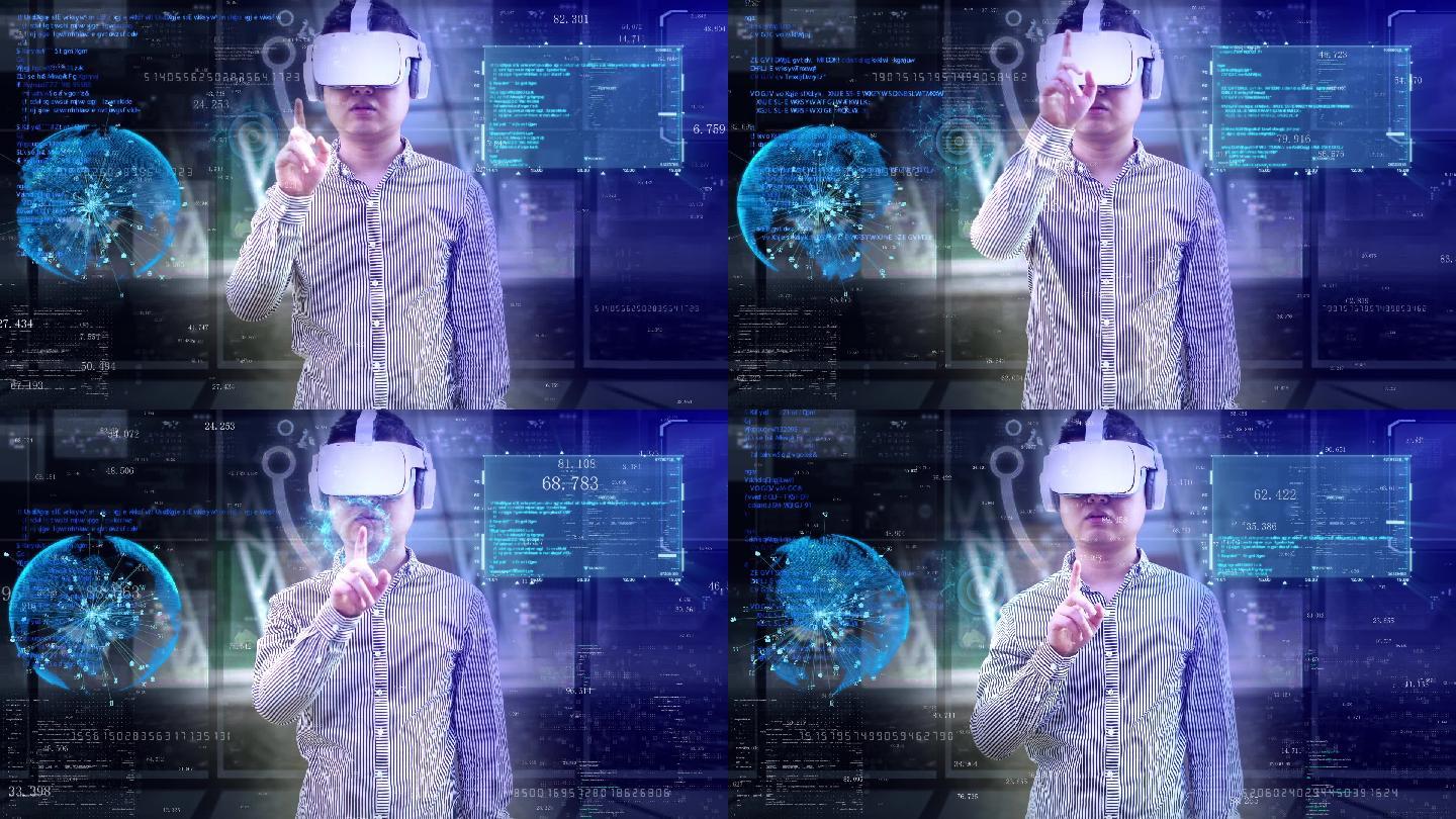 可穿戴vr智能眼镜虚拟现实技术体验未来科