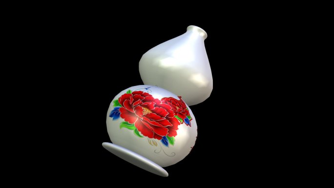 招财葫芦摆件、陶瓷花瓶透明素材7