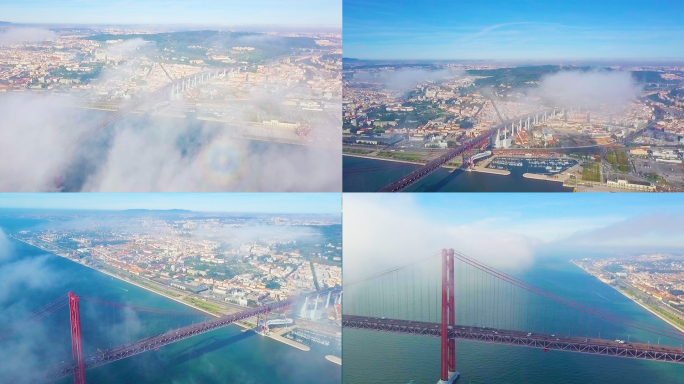 葡萄牙里斯本425大桥欧洲地标建筑美景