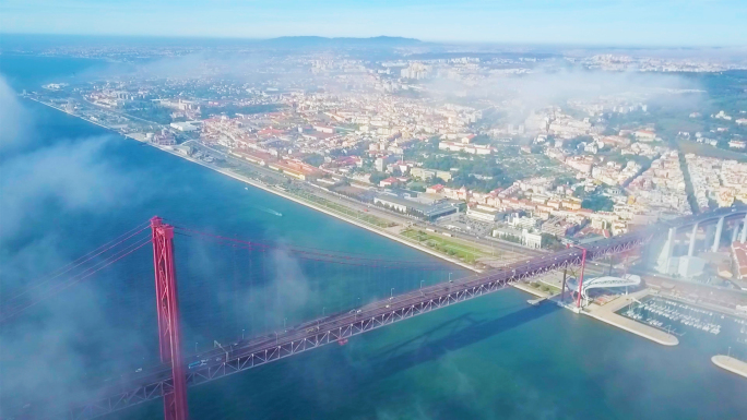 葡萄牙里斯本425大桥欧洲地标建筑美景