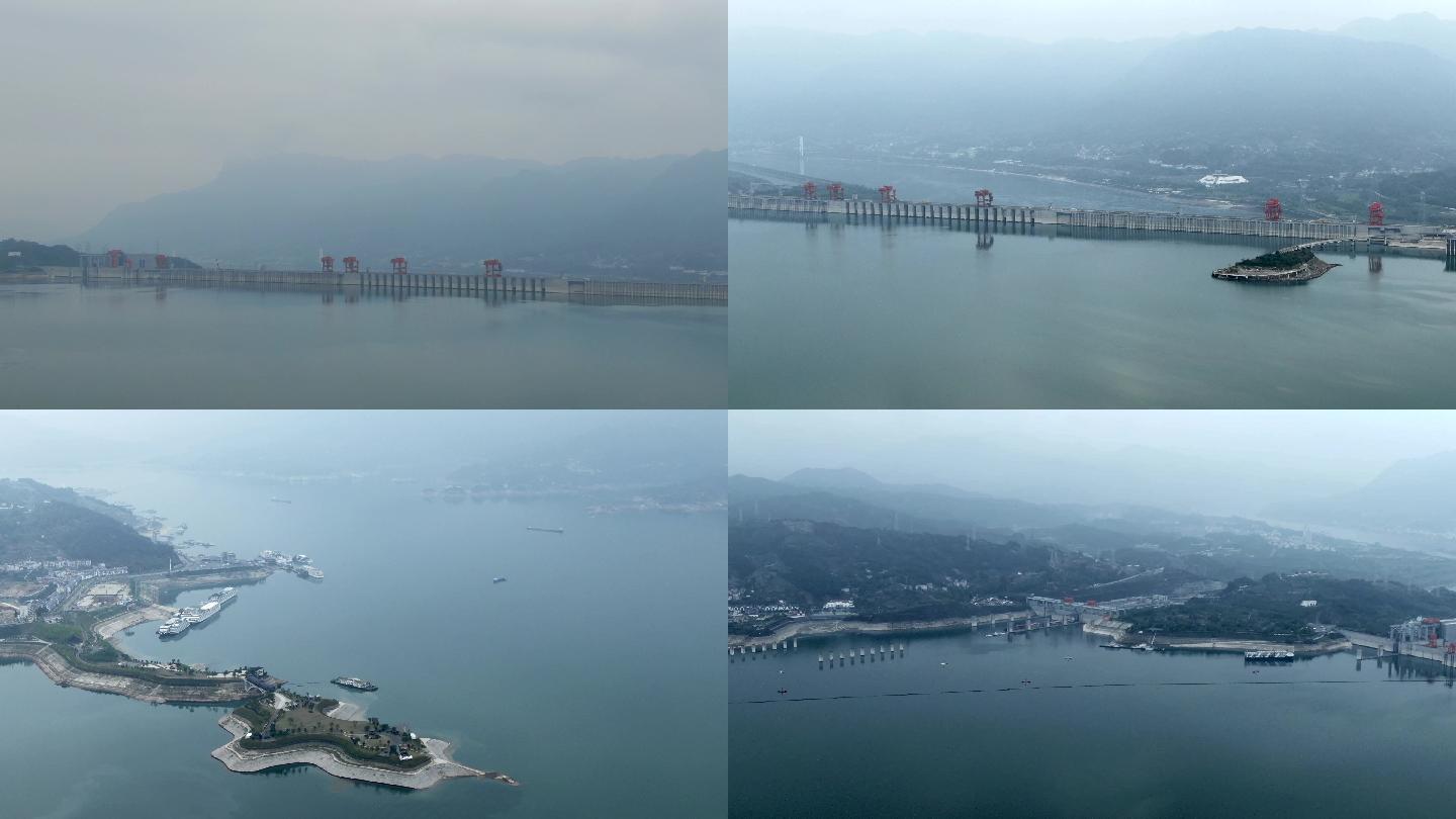 航拍长江三峡大坝