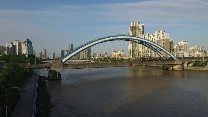 航拍宁波火车桥
