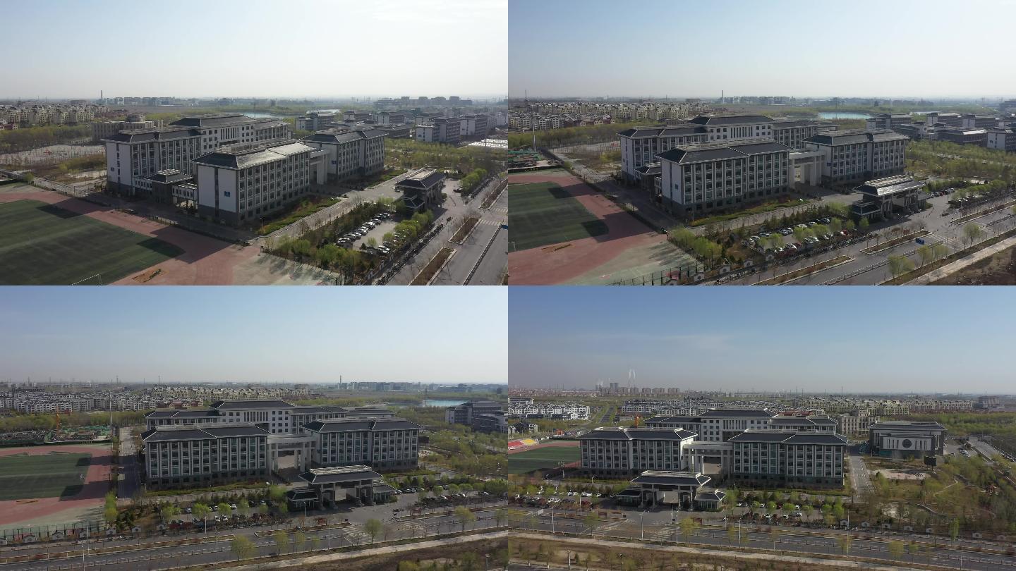 酒钢三中校园航拍