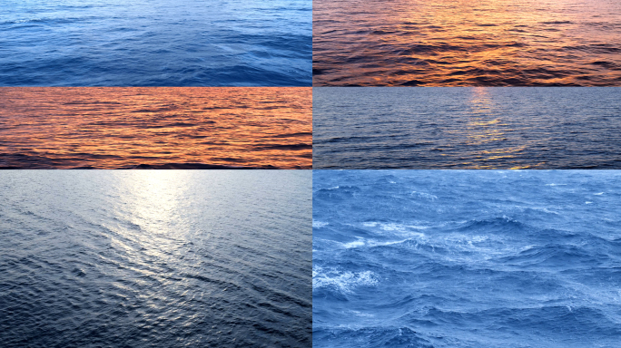 【合集】大海海水素材--深海海面