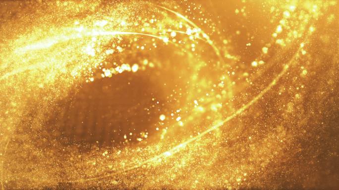 金色循环粒子