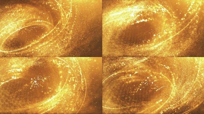 金色循环粒子