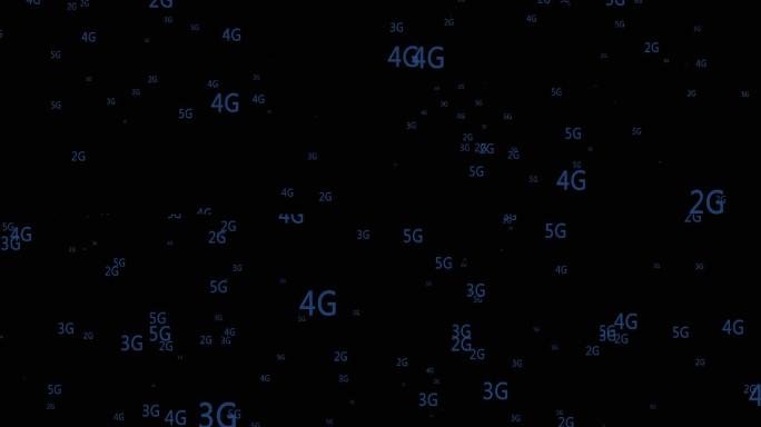 2G3G4G5G数字信息元素粒子飘落视频