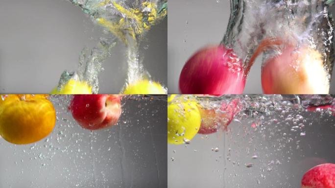 水果落水创意拍摄