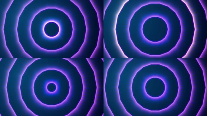 蓝紫图形空间循环-4