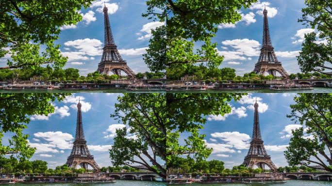 巴黎埃菲尔铁塔巴黎地标景点景区旅行巴黎旅