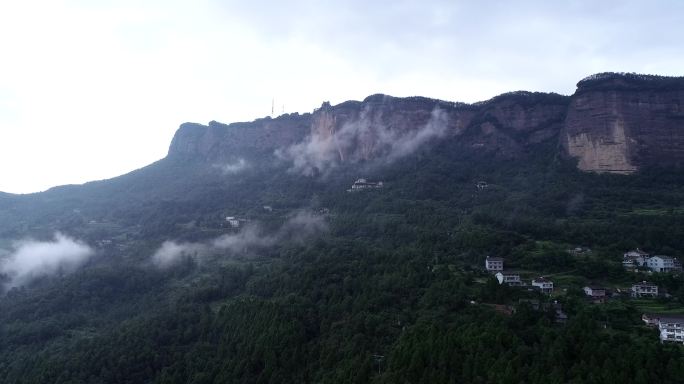 剑门东门半山腰航拍