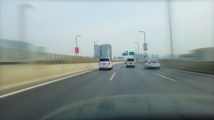 郑州城市快速陇海路开车视频