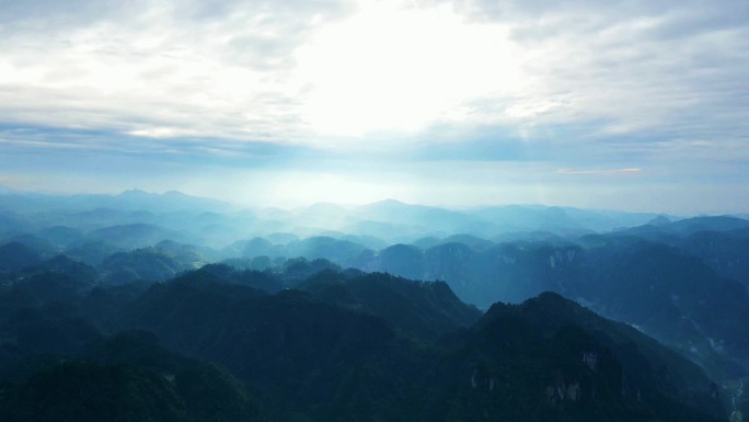 山区高空航拍