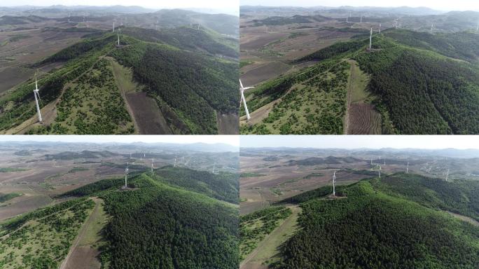 市郊山区春天航拍风景002