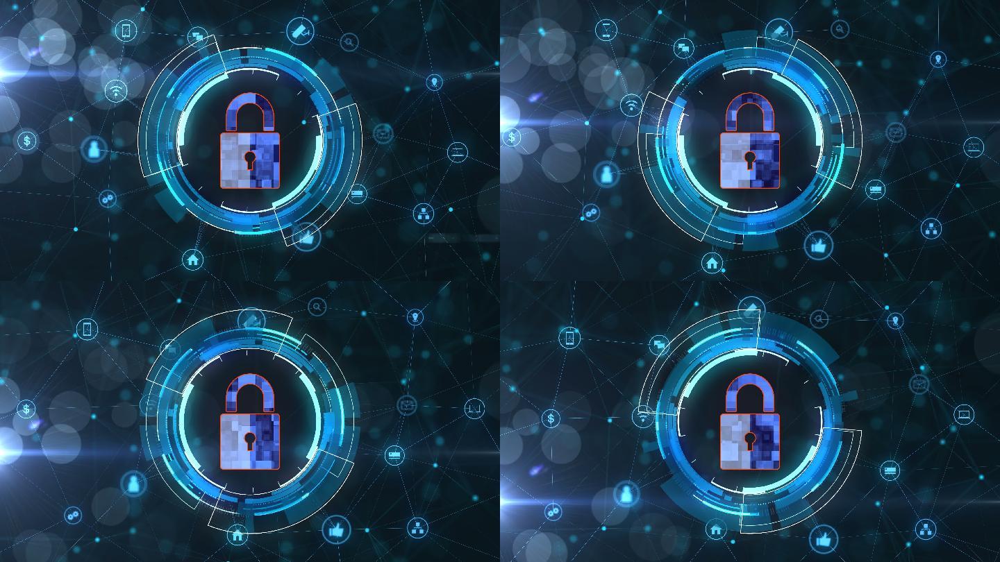 安全网络概念区块链数据隐私