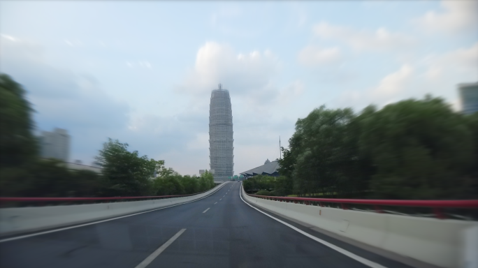 郑州城市快速路开车视频