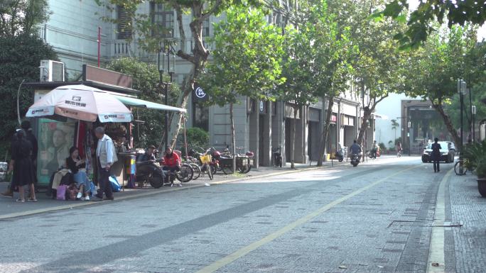 杭州城市街景老小区外景