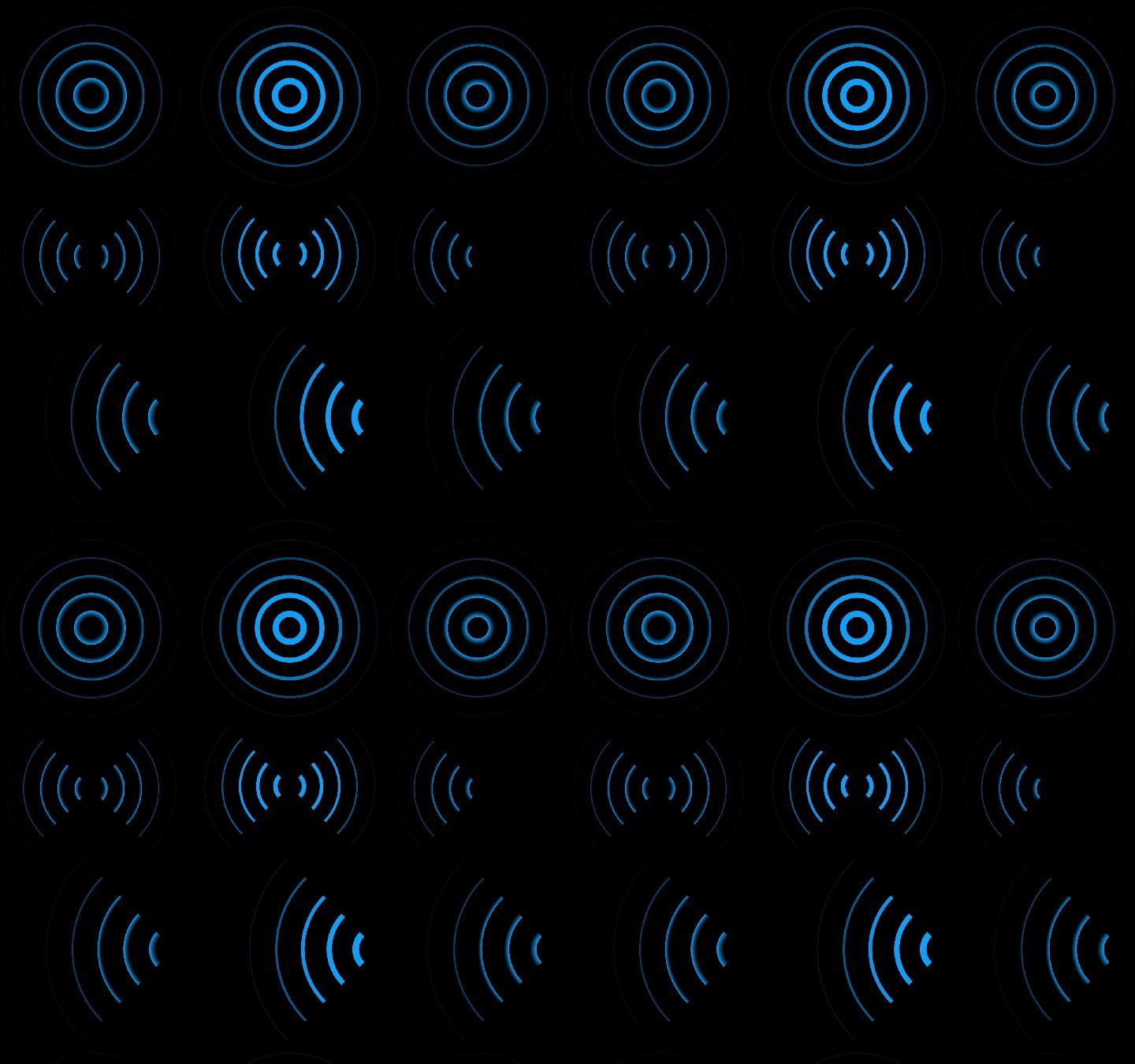 4K信号wifi无线网辐射圈9样式素材包