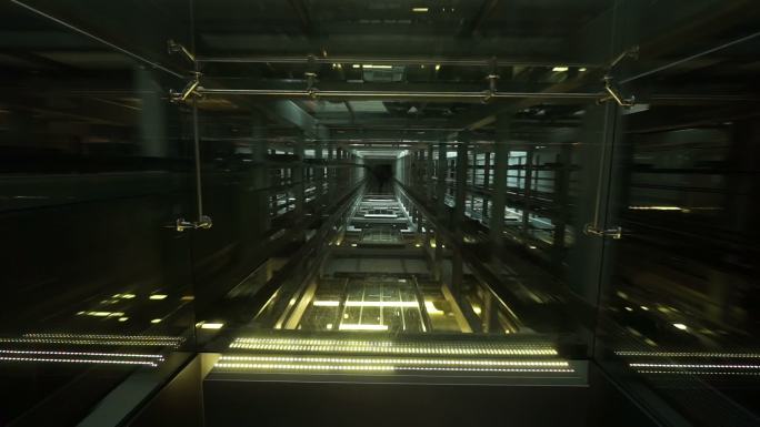 电梯轿厢空间穿梭电梯升降动画客梯货梯演示
