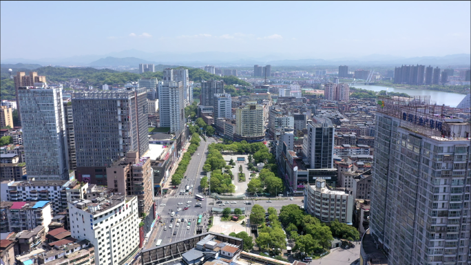 【4K】上饶市中心航拍