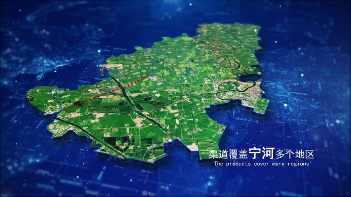 【宁河地图】科技光线辐射