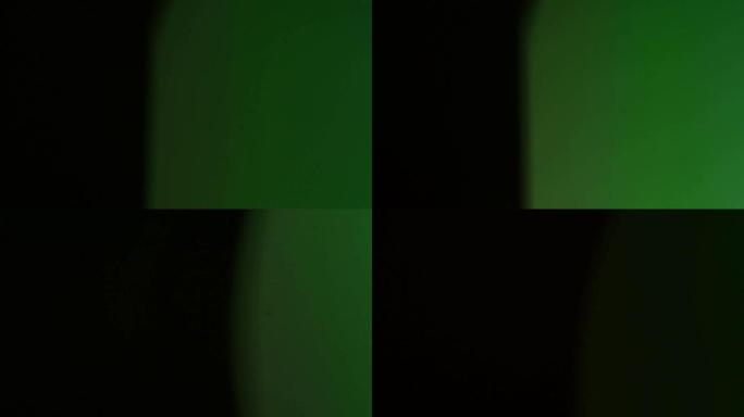 4K绿色光斑光晕前景闪耀