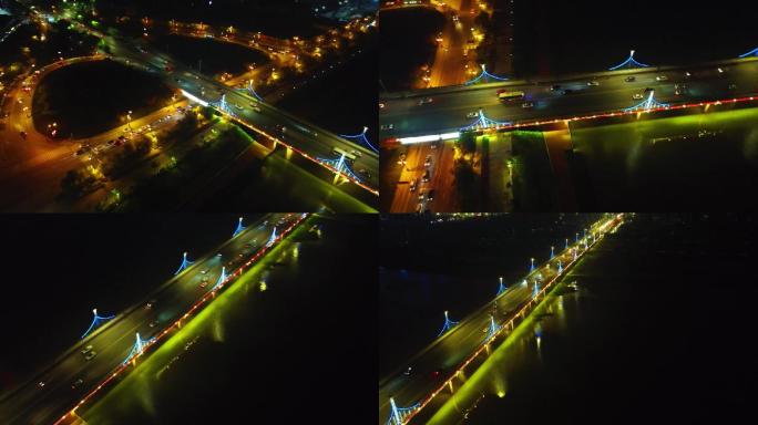 021今日咸阳夜景繁荣咸阳渭河桥