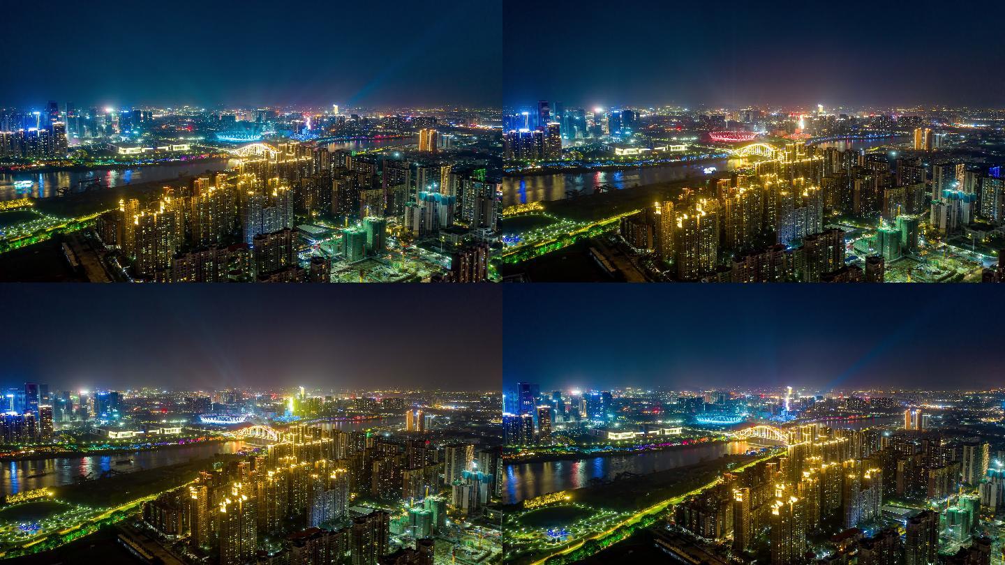 4K60P佛山夜景航拍延时