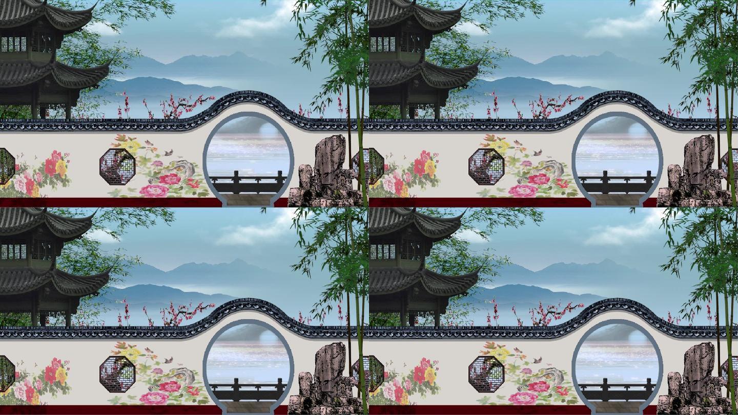 戏曲动态花园_1280x720_高清视频素材下载(编号:5747653)_舞台背景_光