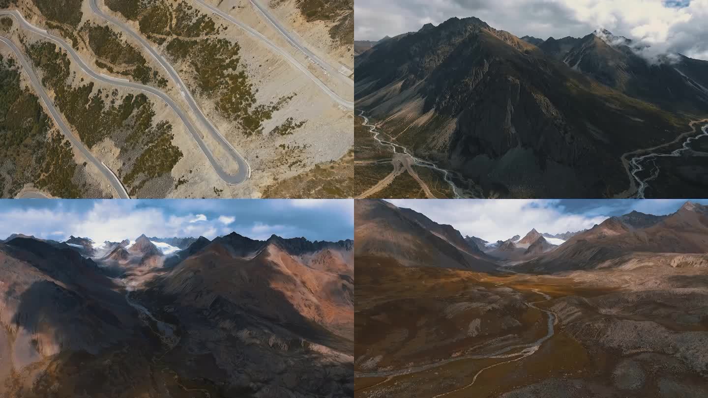 雪山高原公路视频素材