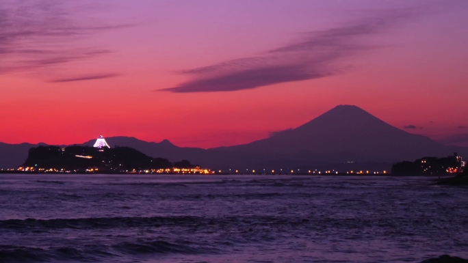 4K海边日落海滩夕阳