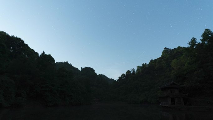通道县独岩公园星空延时视频素材4K