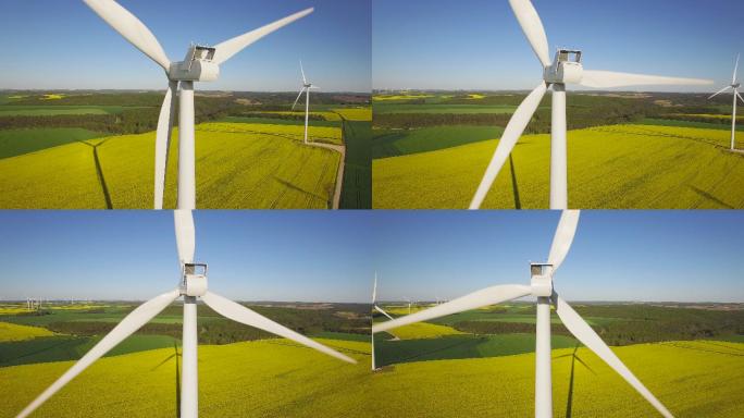 风力涡轮机循环利用电力供应燃料和发电