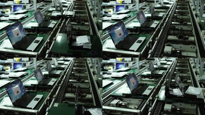笔记本电脑厂的生产线
