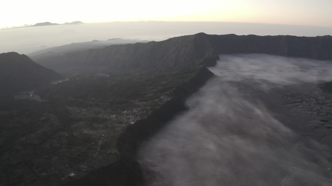 4k外国火山小镇风景合集