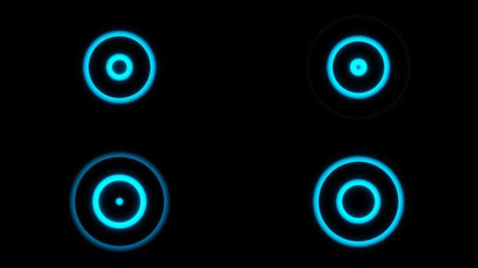 4K蓝色光点扩散定位坐标按钮-循环通道2