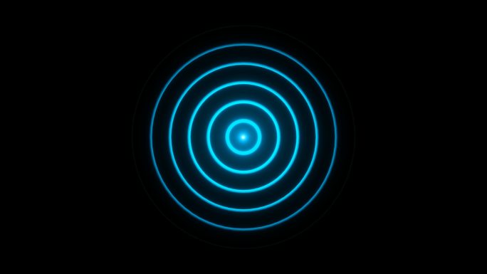 4K蓝色光点扩散定位坐标按钮-循环通道6