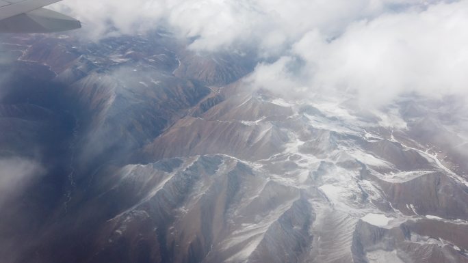 西藏川藏线空中风景