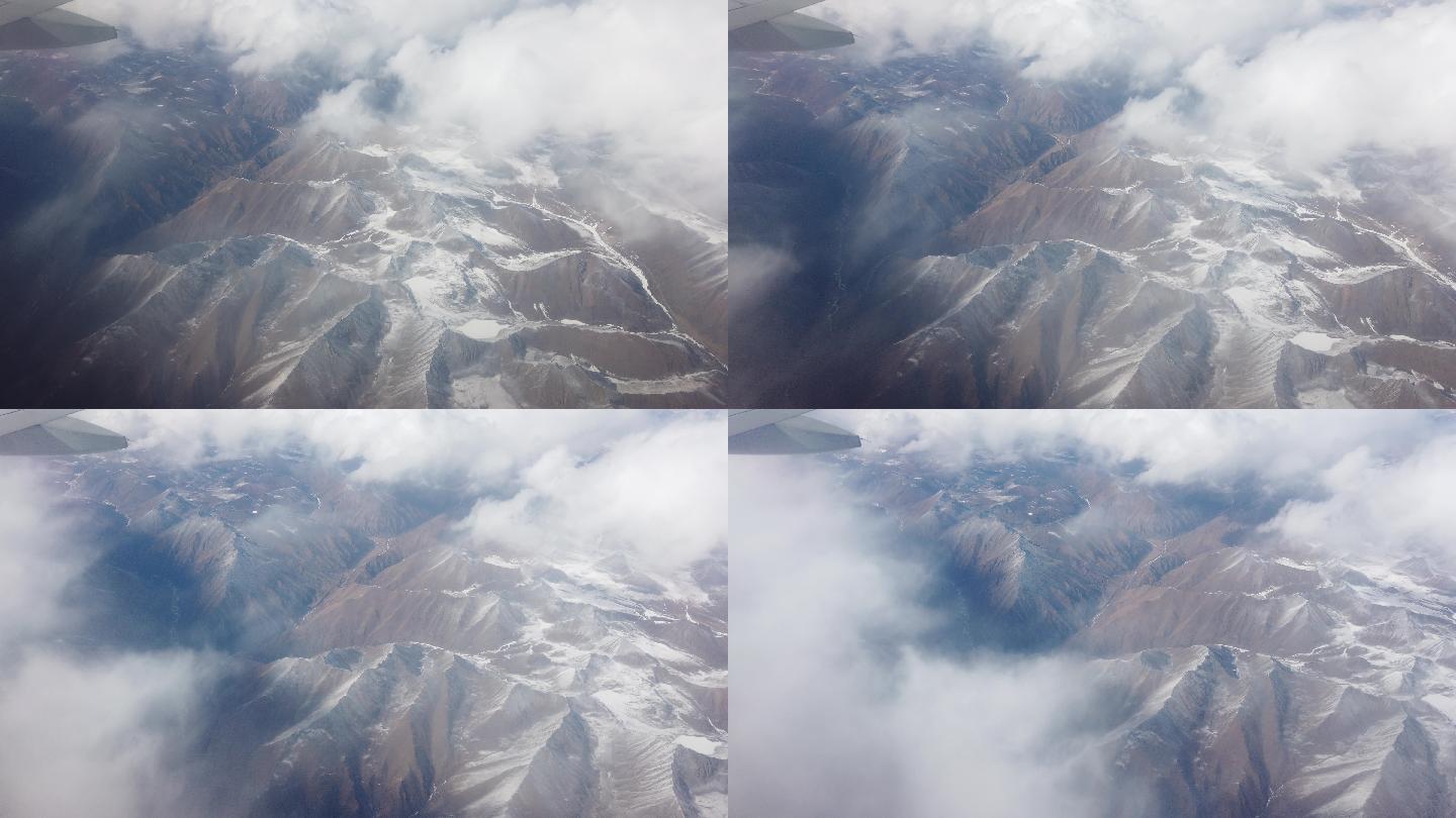 西藏川藏线空中风景