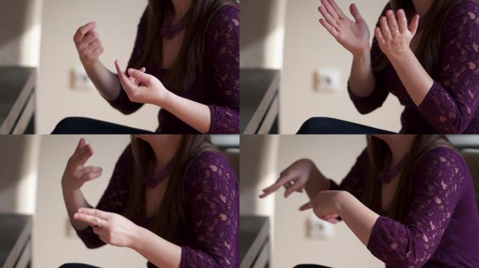 手语作为一种交流方式