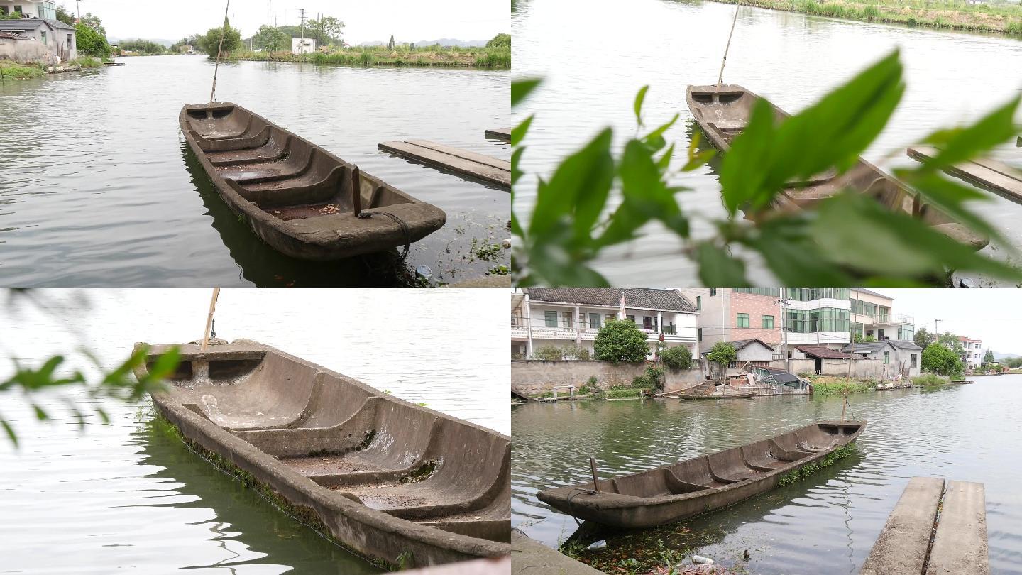湖边的小船