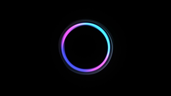 无限循环带通道彩色光环